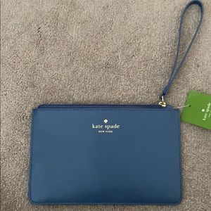 Blue Kate Spade Wristlet